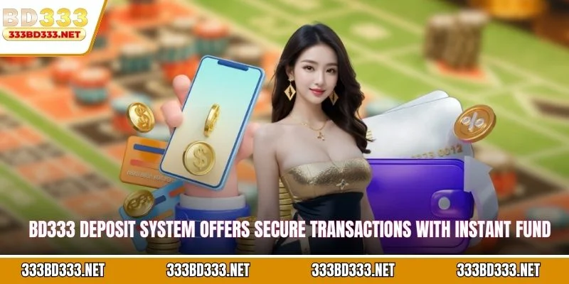BD333 deposit system offers secure transactions with instant fund transfers