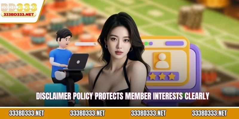Disclaimer policy protects member interests clearly