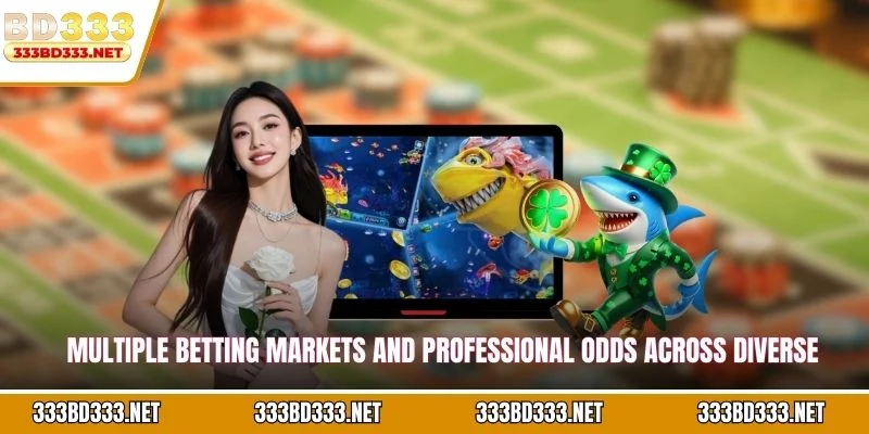 Multiple betting markets and professional odds across diverse sporting events