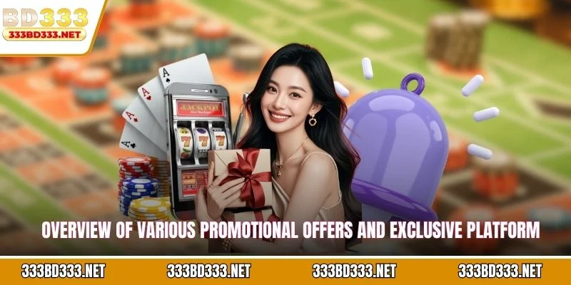 Overview of various promotional offers and exclusive platform features
