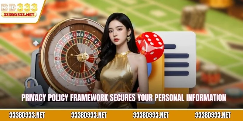 Privacy Policy framework secures your personal information throughout
