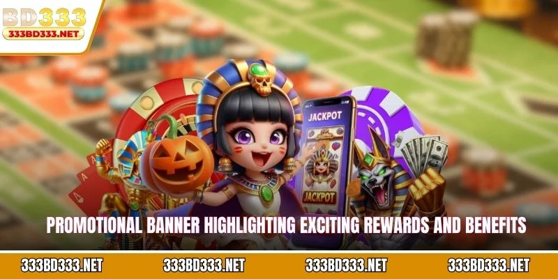 Promotional banner highlighting exciting rewards and benefits