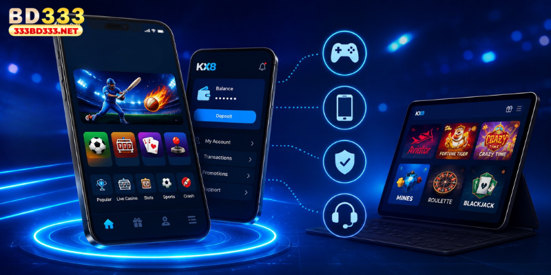 The KX8 app is a mobile platform